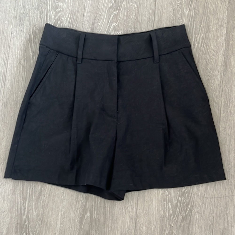 High Waisted Linen Short
